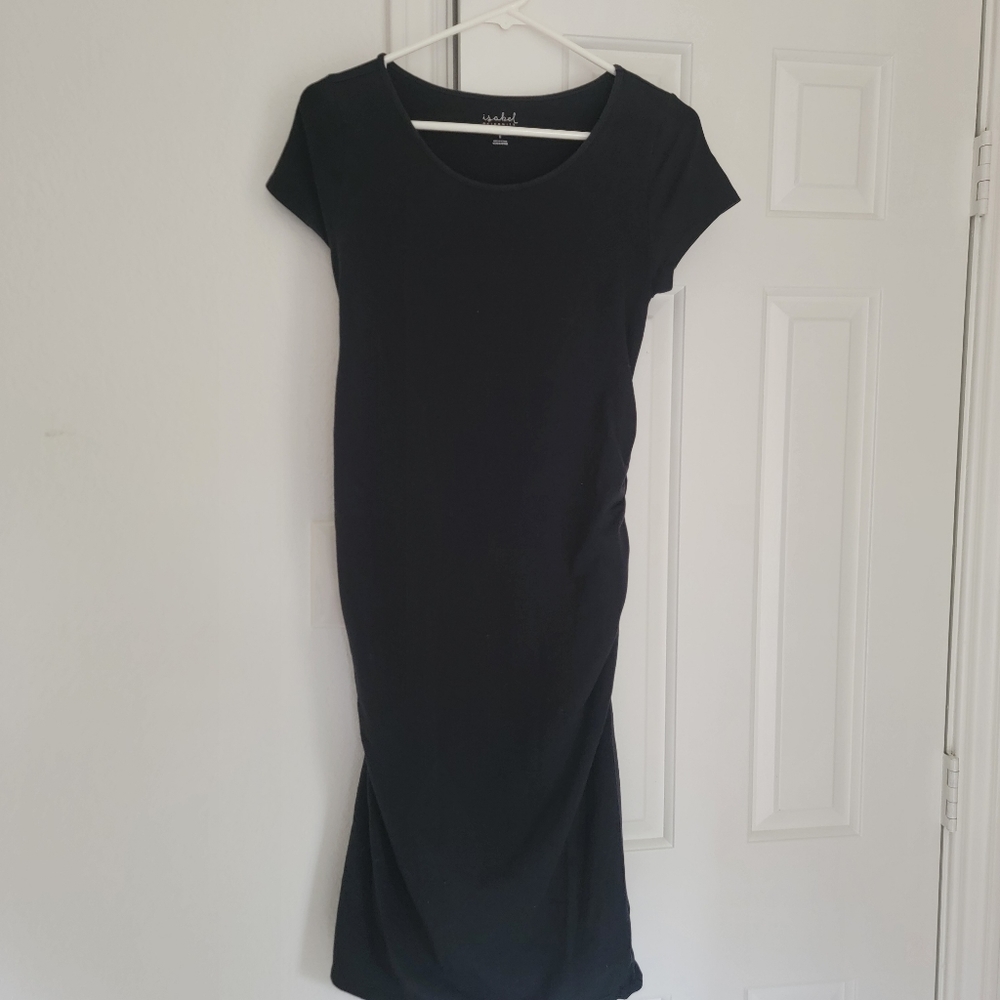 Isabel Maternity Black Dress